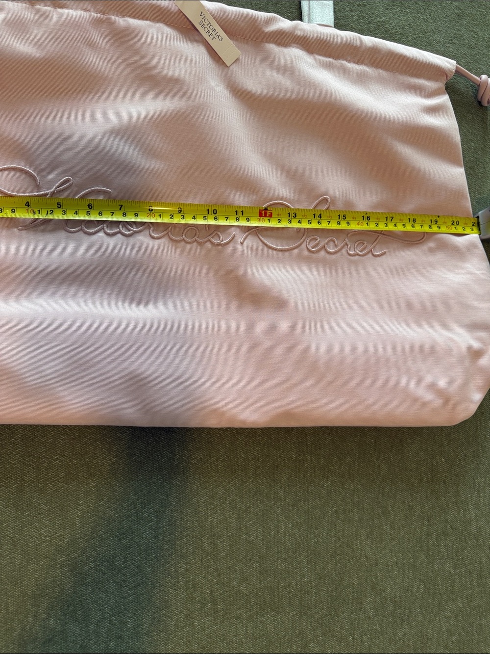 Victoria's Secret Light Pink Embroidered Canvas Tote - Picture 7 of 7